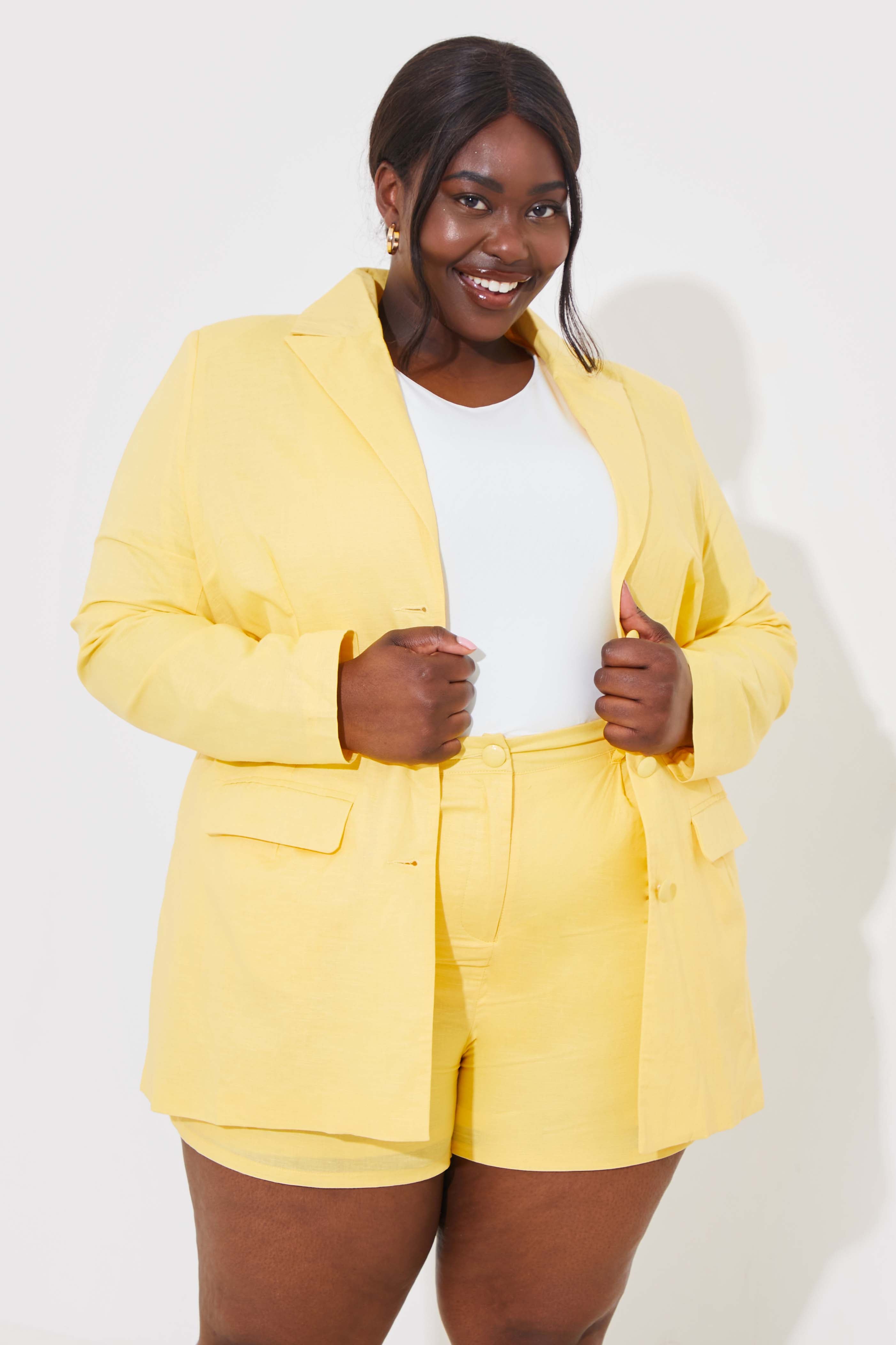 Linen Look Blazer