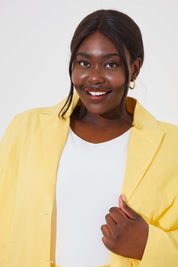 Linen Look Blazer