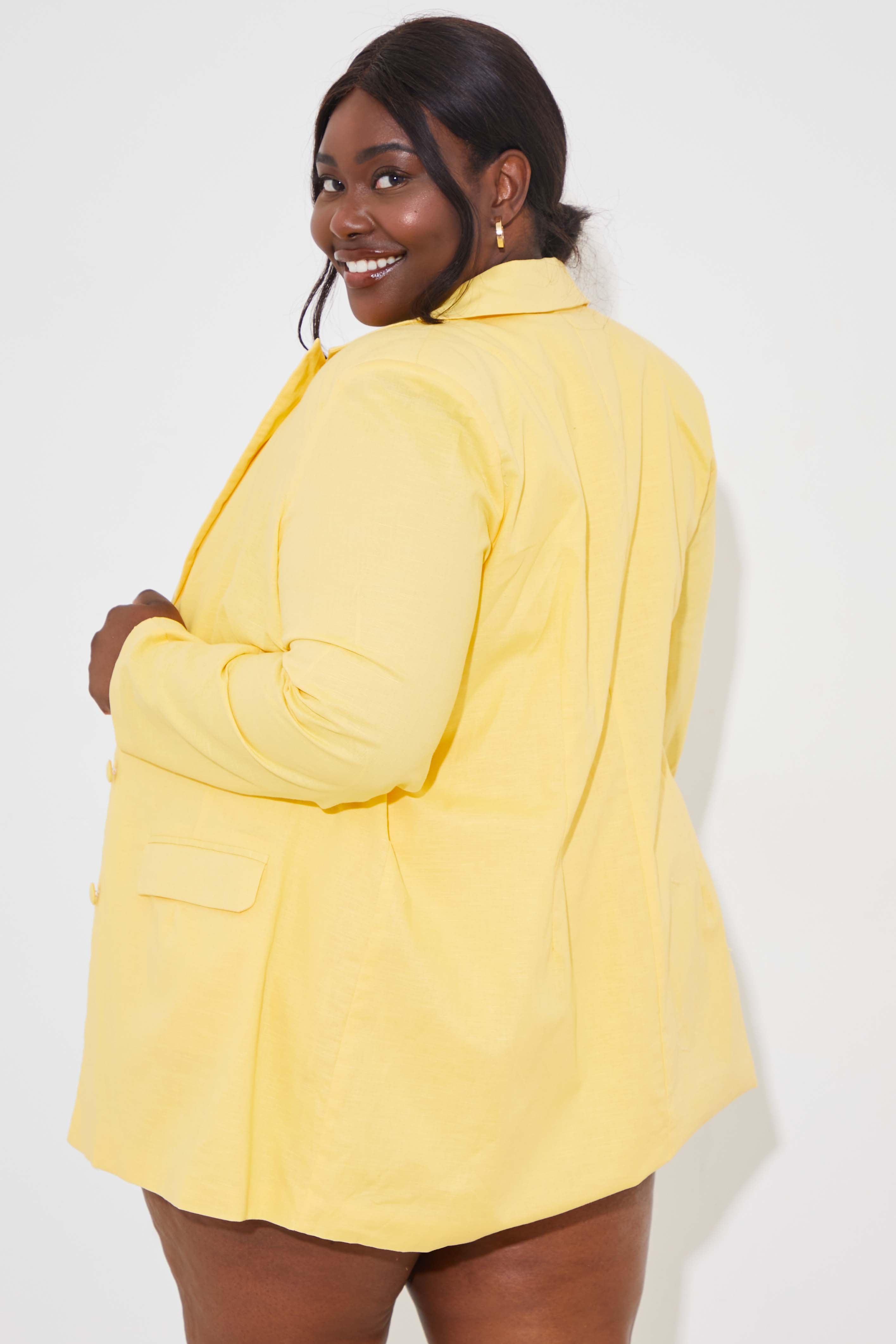 Linen Look Blazer