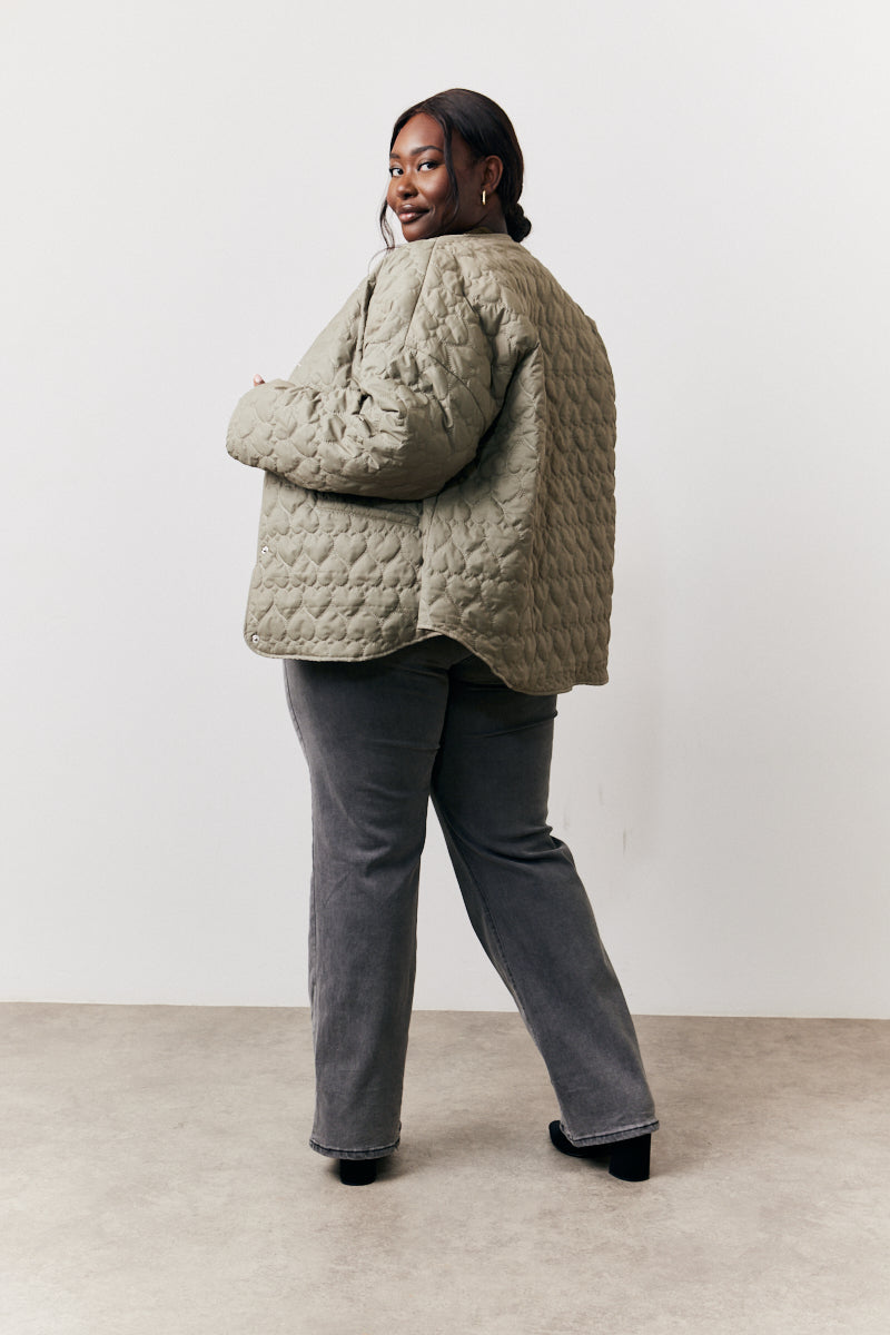 Heart Quilted Lightweight Jacket