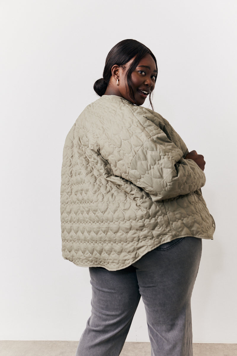 Heart Quilted Lightweight Jacket