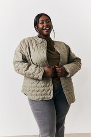 Heart Quilted Lightweight Jacket
