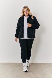 Borg Jacket with Poppers