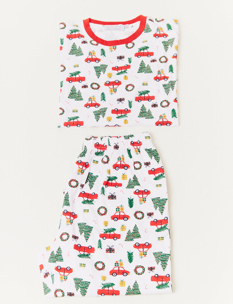 Mens Traditional Print Matching Family Pyjama Set