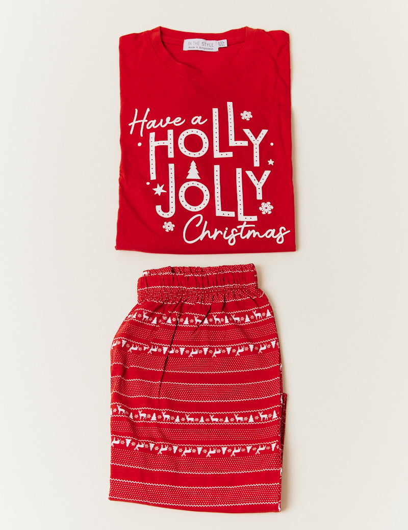 Mens Fairisle Print Matching Family Pyjama Set