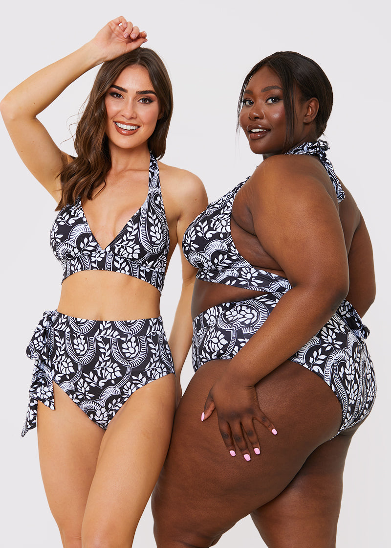 Paisley Print Tie Side Bikini Bottom