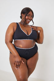 Whipstitch Trim Bikini Top