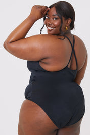 Control Knot Detail Cut Out Swimsuit