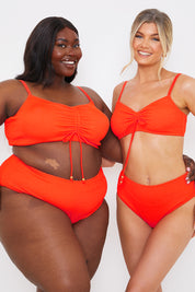 Control Textured High Waist Bikini Bottom