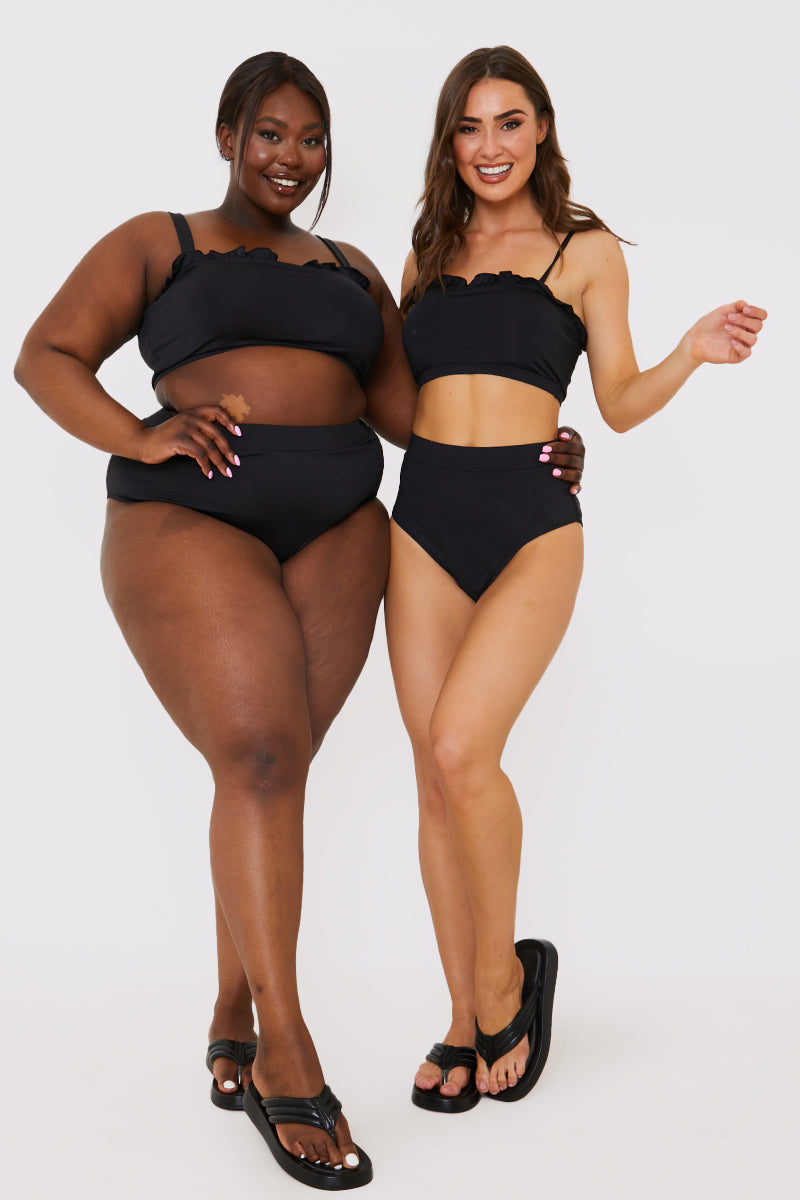 Frill Detail Bikini Top