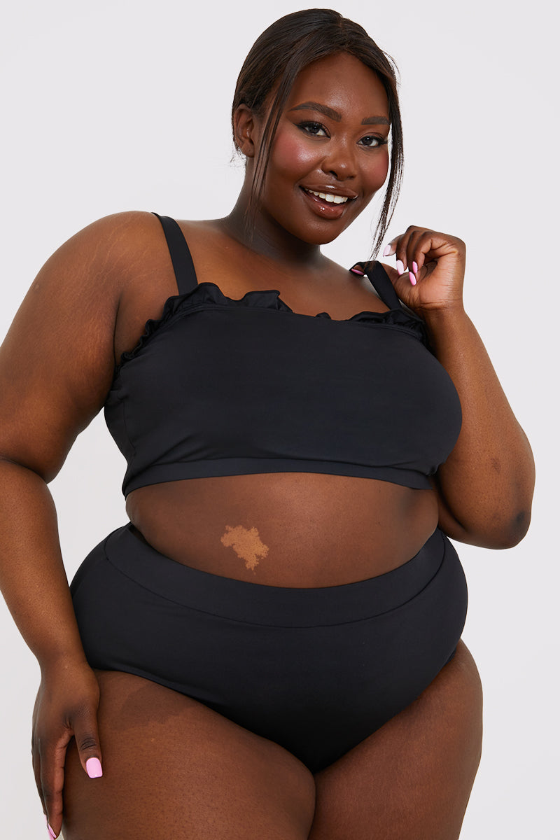 Frill Detail Bikini Top