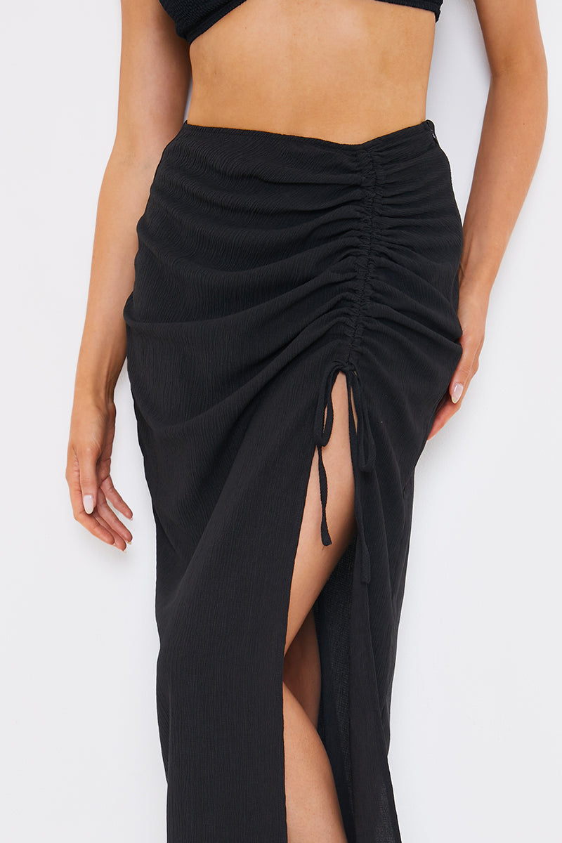 Ruched Side Maxi Sarong