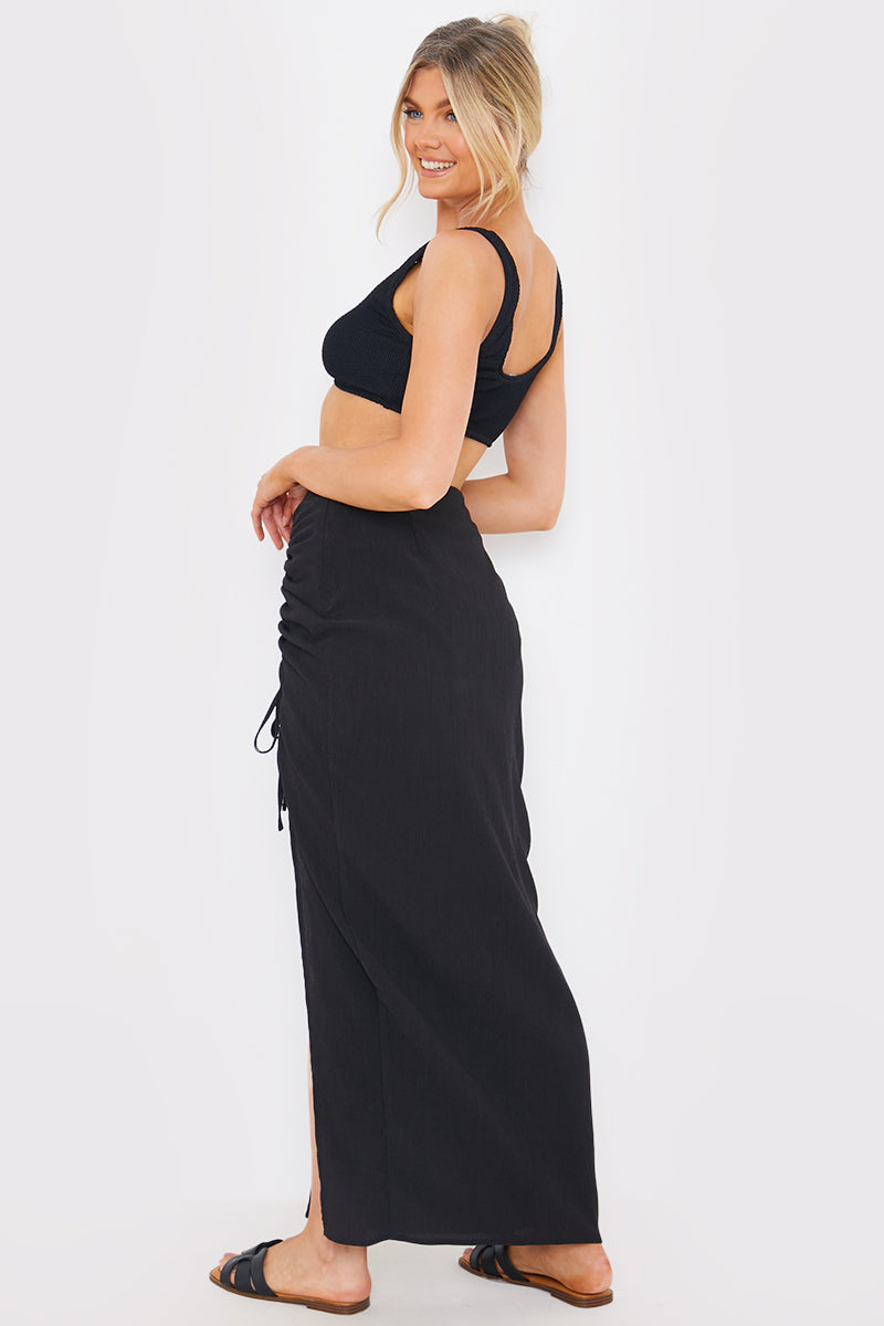 Ruched Side Maxi Sarong