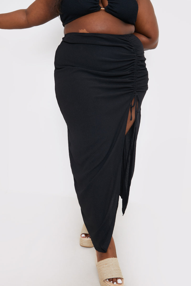 Ruched Side Maxi Sarong