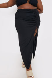 Ruched Side Maxi Sarong