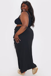 Ruched Side Maxi Sarong