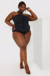 Halter Neck Ruched Bust Swimsuit