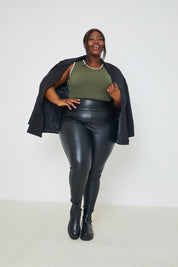 RIB CONTRAST BINDING BODYSUIT