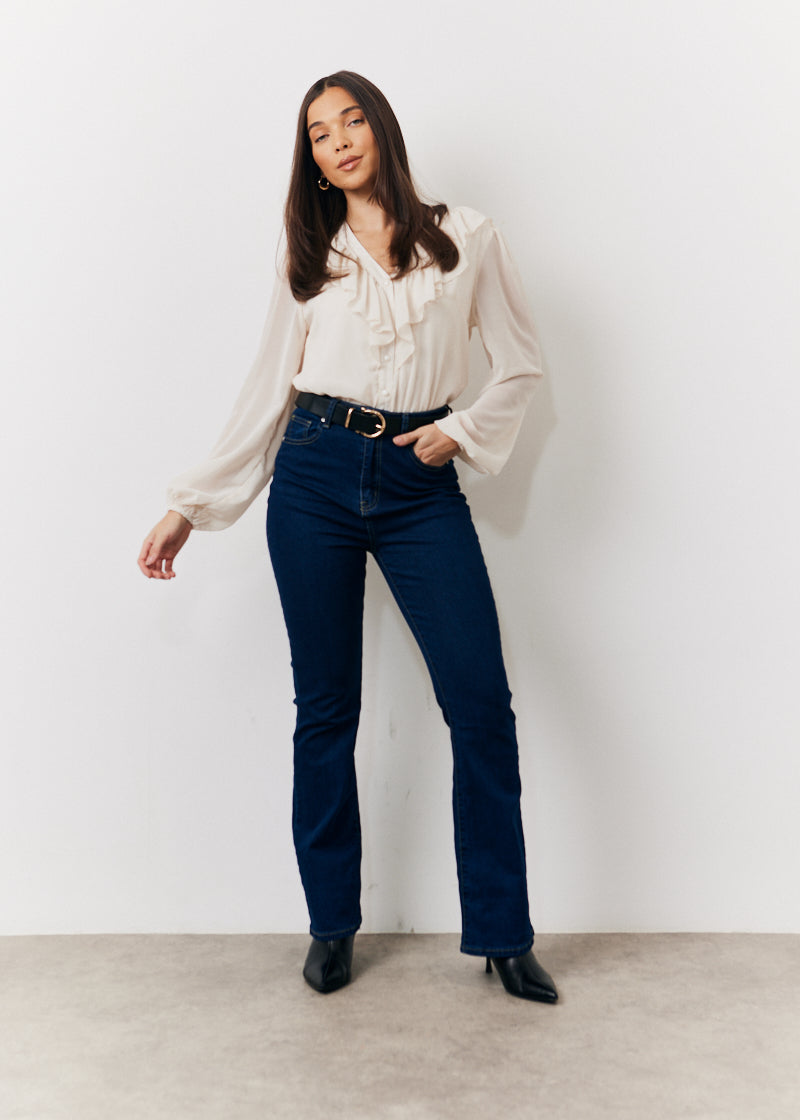 Button Front Frill Bodysuit