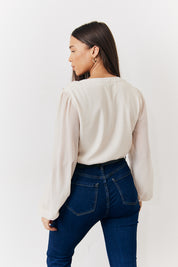 Button Front Frill Bodysuit