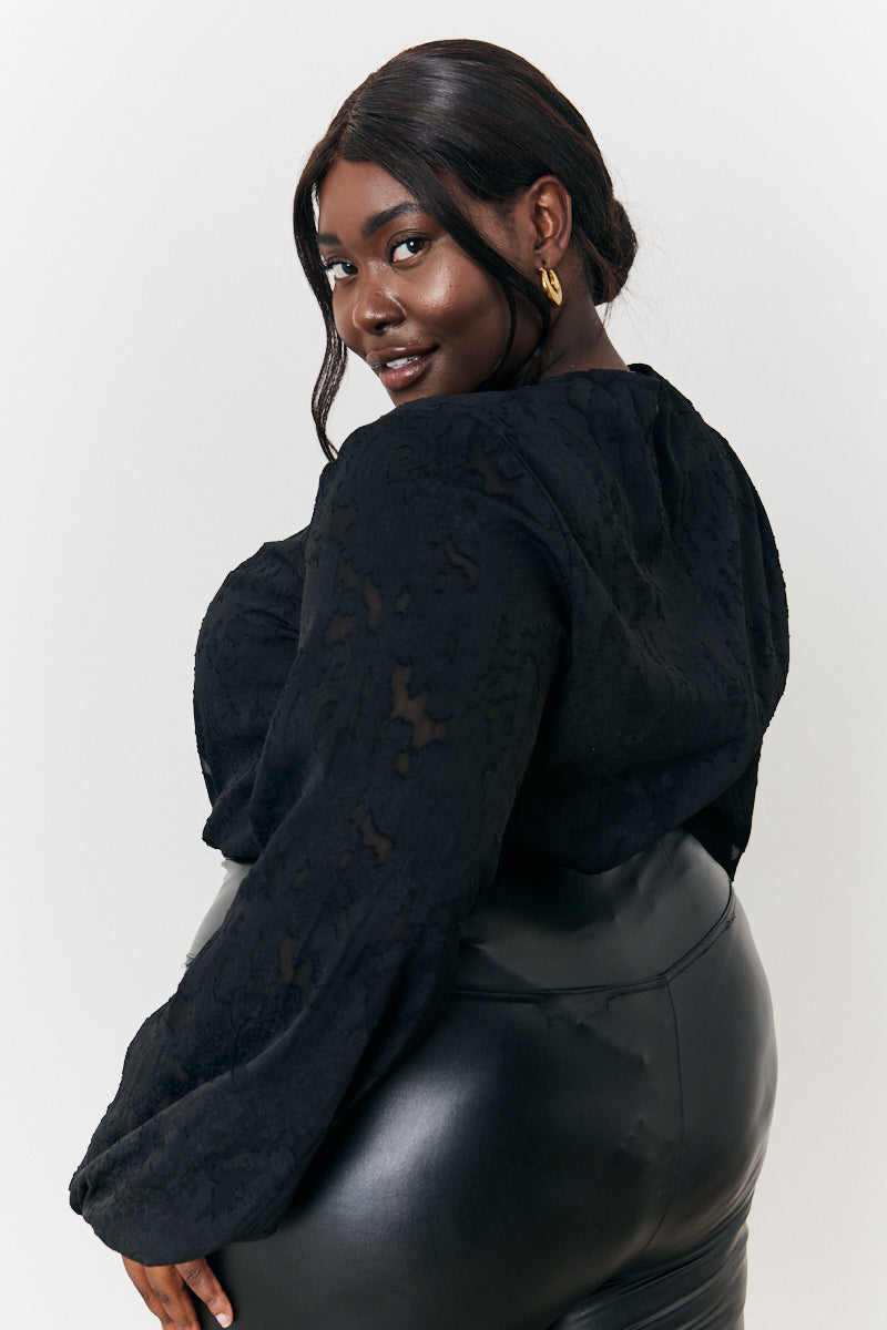 Draped Bodysuit