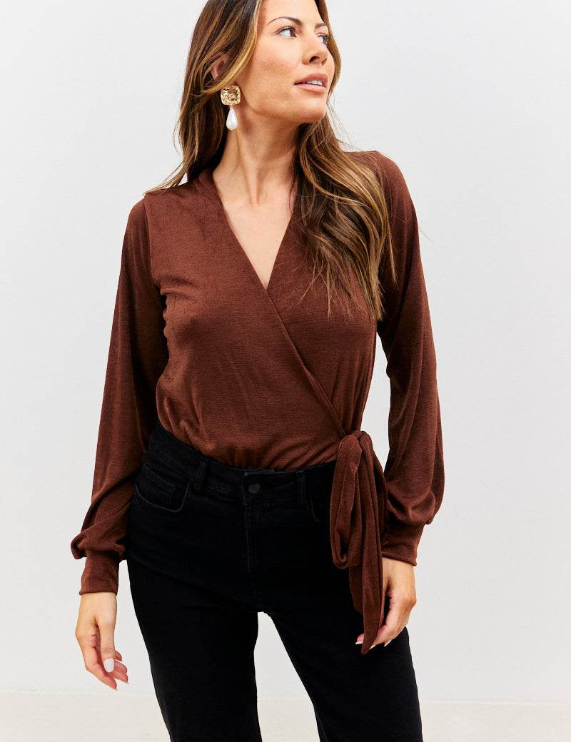 Acetate Slinky Bodysuit - InTheStyle
