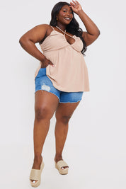 Ruched Halterneck Cami Top