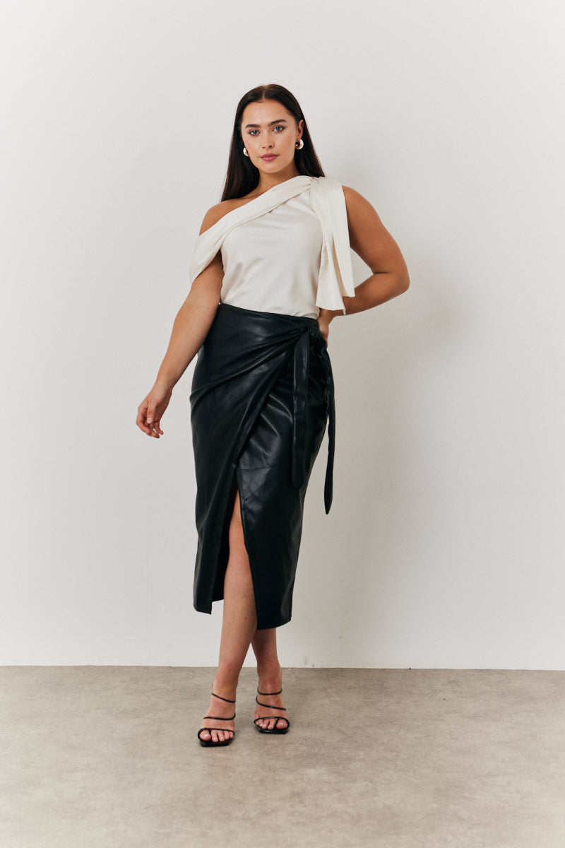 One Shoulder Draped Top