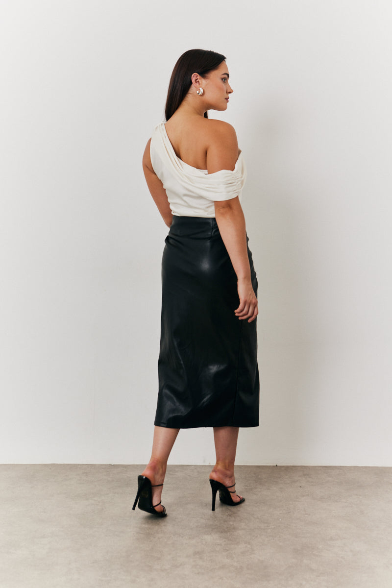 One Shoulder Draped Top