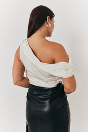 One Shoulder Draped Top