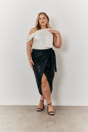 One Shoulder Draped Top