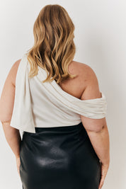 One Shoulder Draped Top