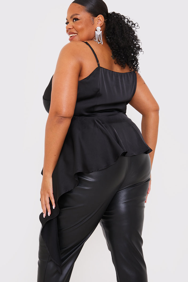 Satin Asymmetric Cami Top