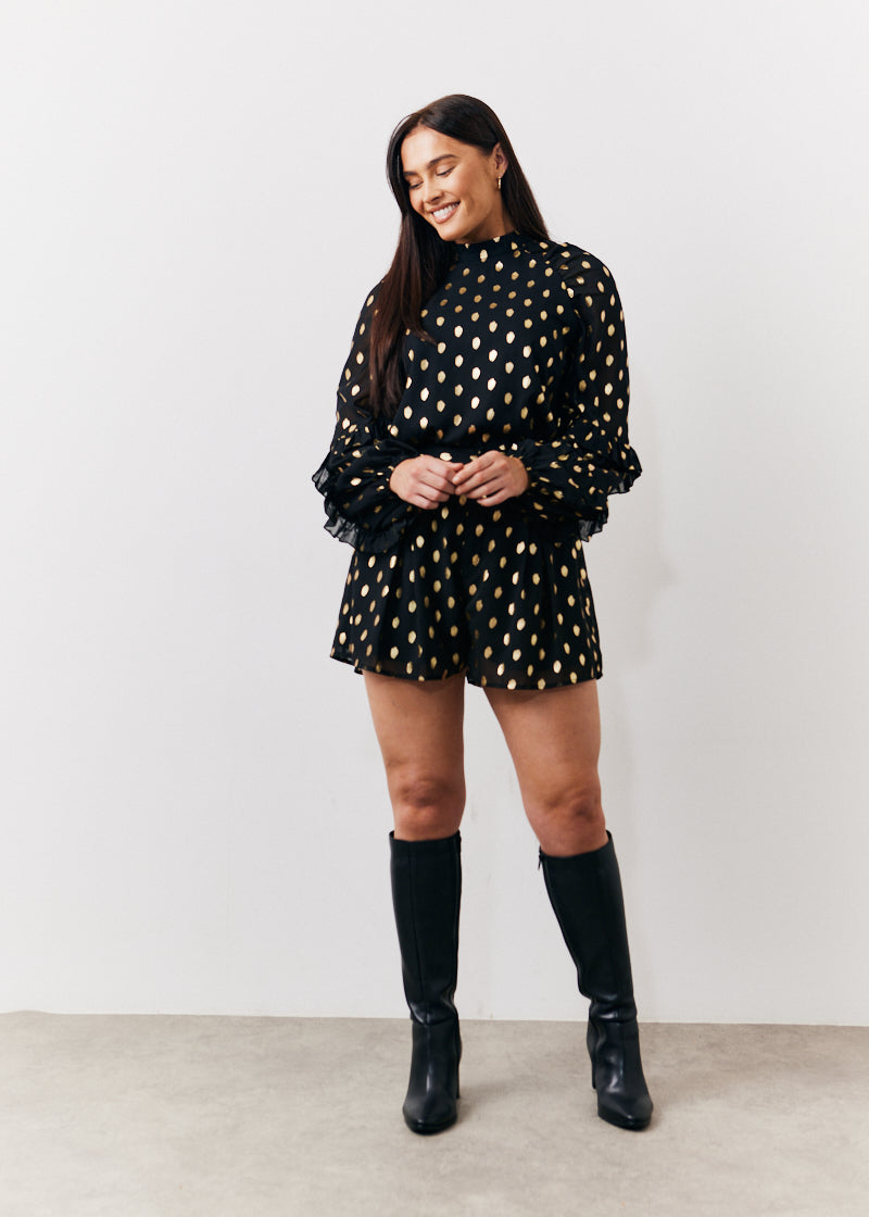 Foil Chiffon Blouse