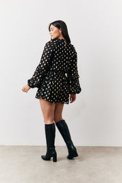 Foil Chiffon Blouse