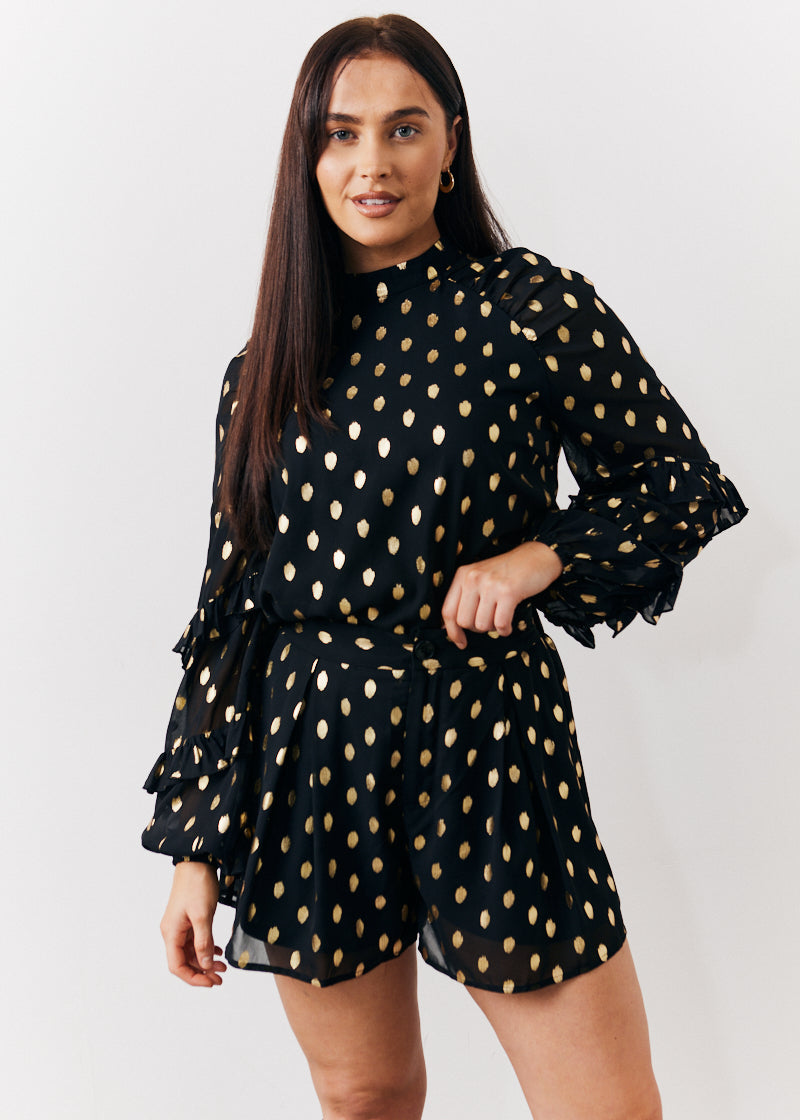 Foil Chiffon Blouse
