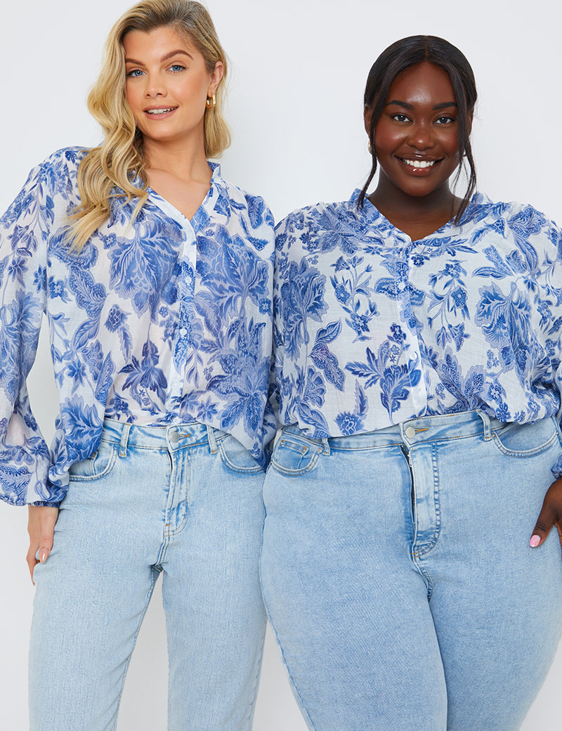 Floral Shift Blouse