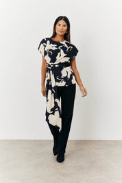 Abstract Drape Top - InTheStyle