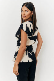 Abstract Drape Top - InTheStyle