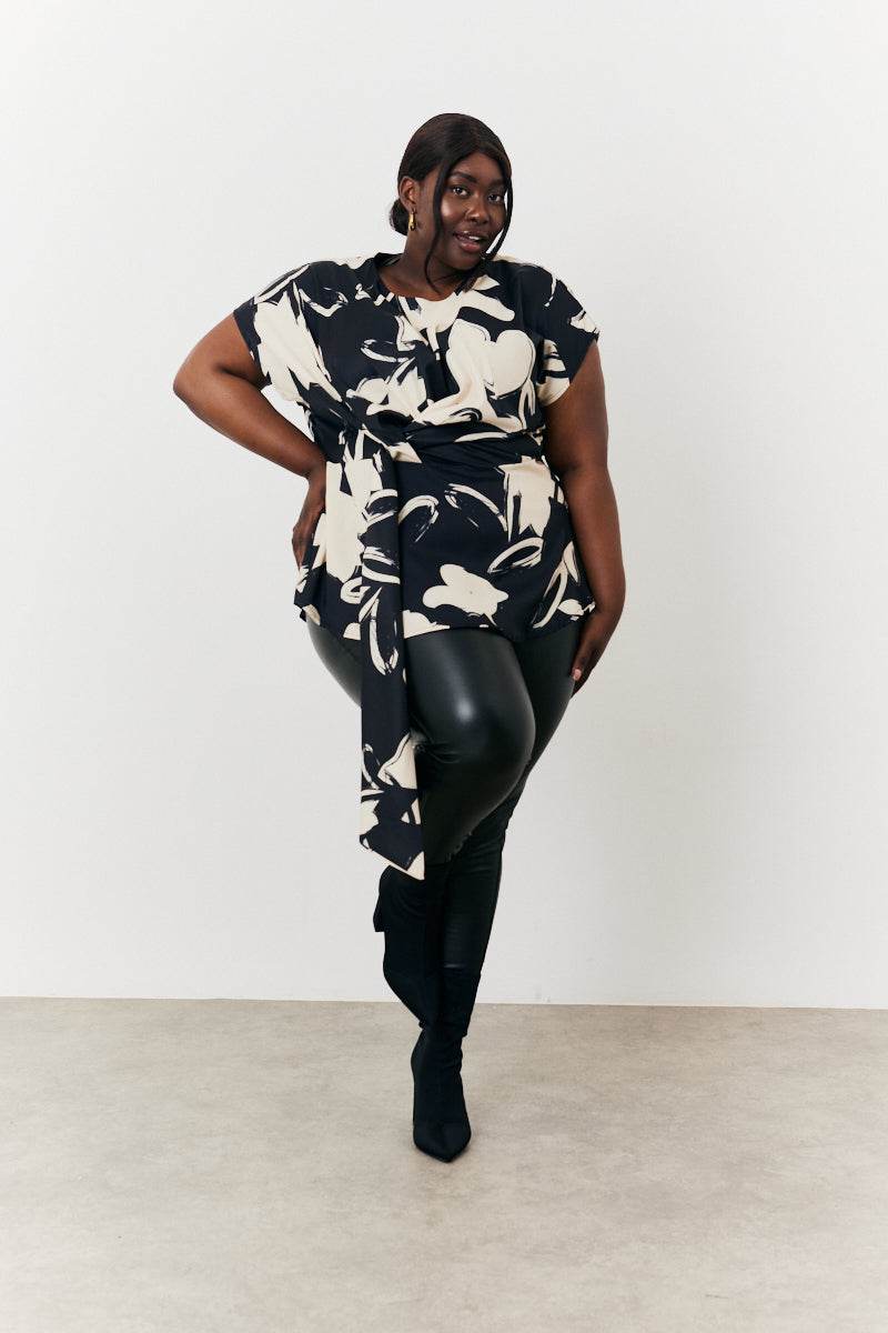 Abstract Drape Top - InTheStyle