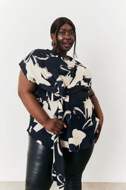 Abstract Drape Top - InTheStyle