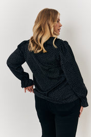 Frill Polka Dot Blouse