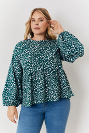 Floral Printed Smock Top