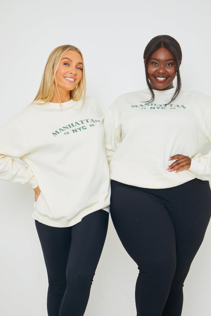 Manhattan Slogan Sweater 