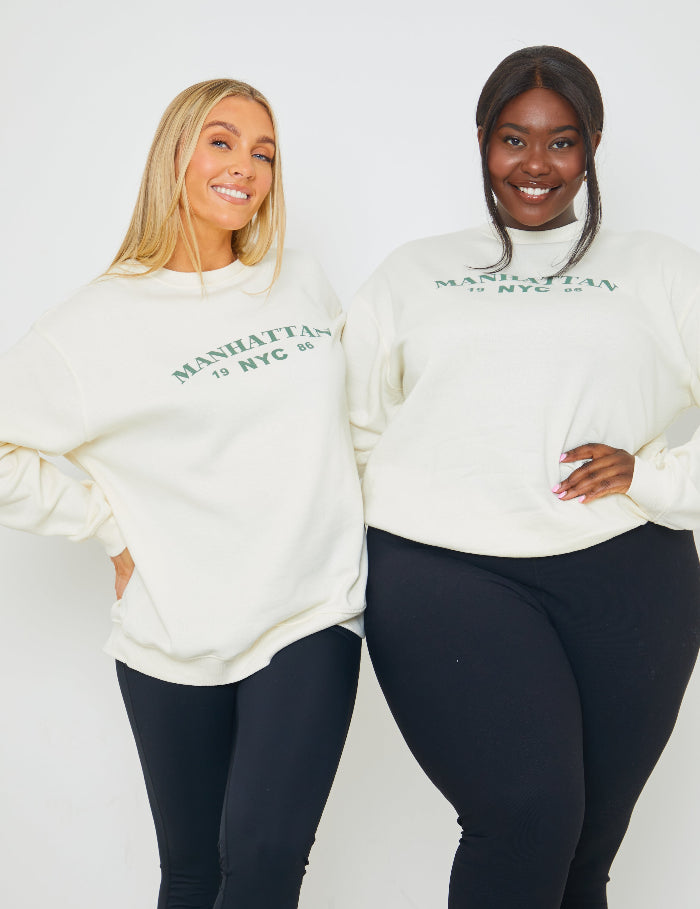 Manhattan Slogan Sweater 