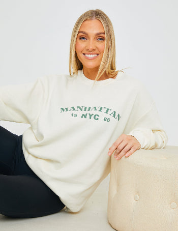 Manhattan Slogan Sweater 