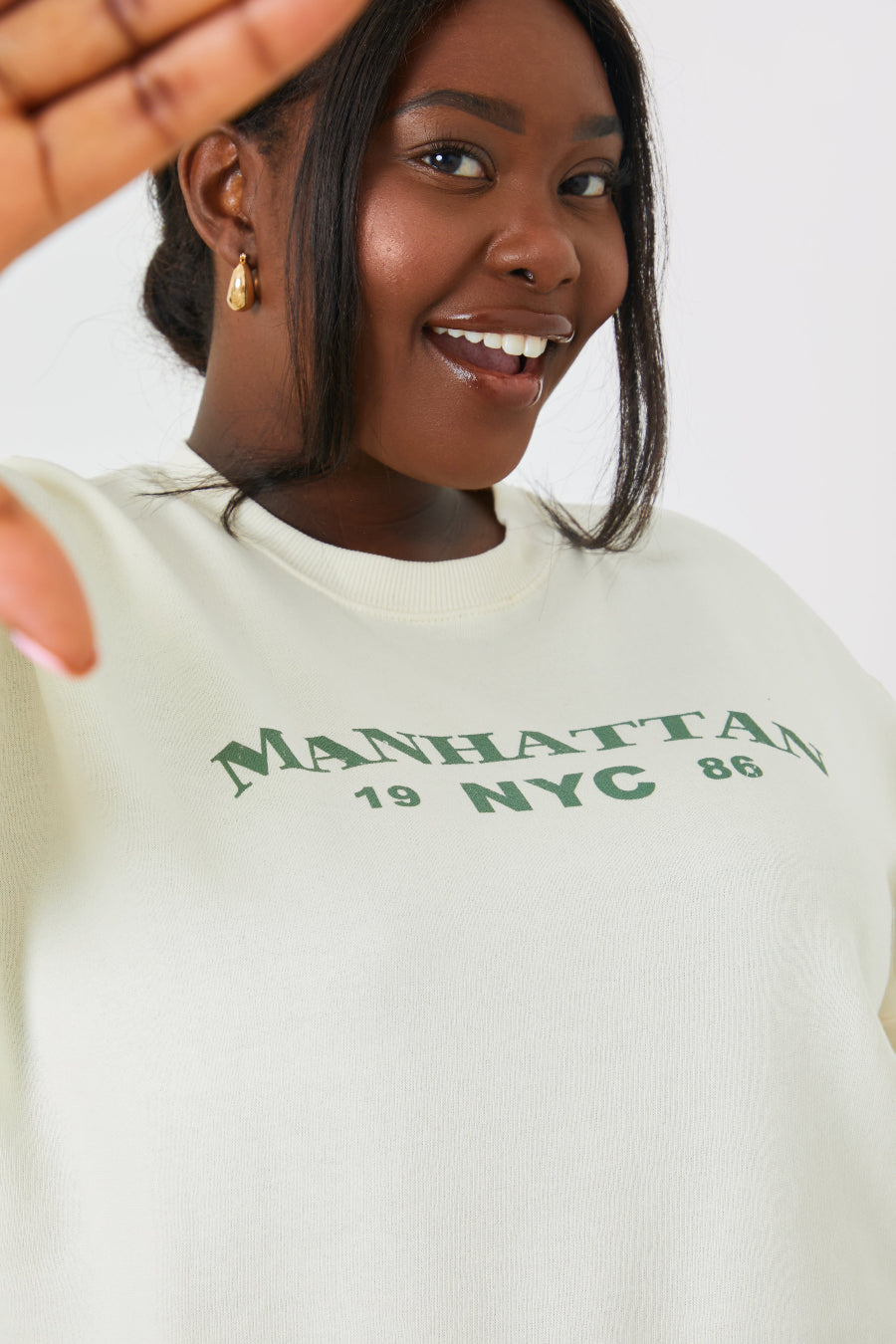 Manhattan Slogan Sweater 