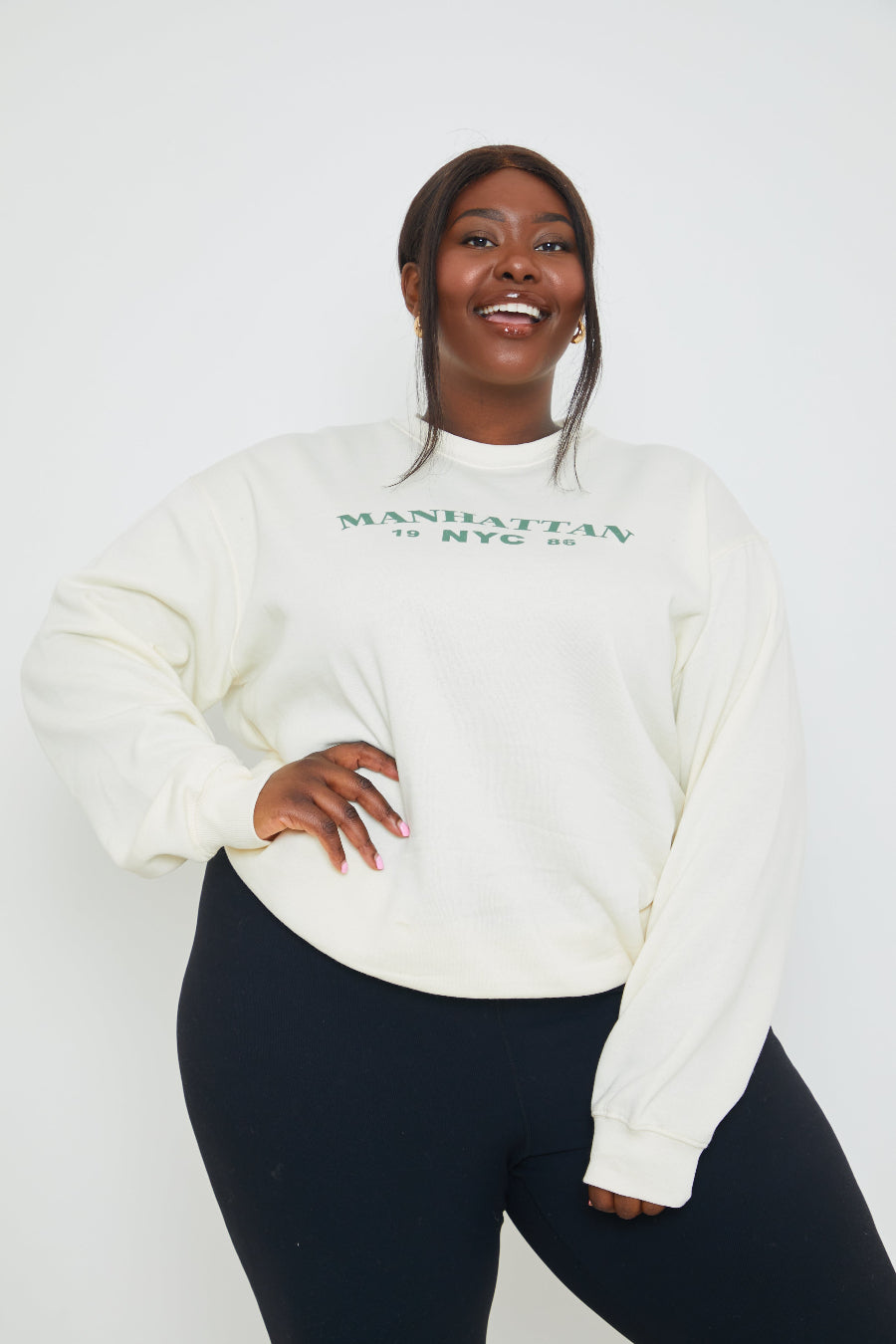 Manhattan Slogan Sweater 