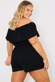 Frill Bardot Playsuit