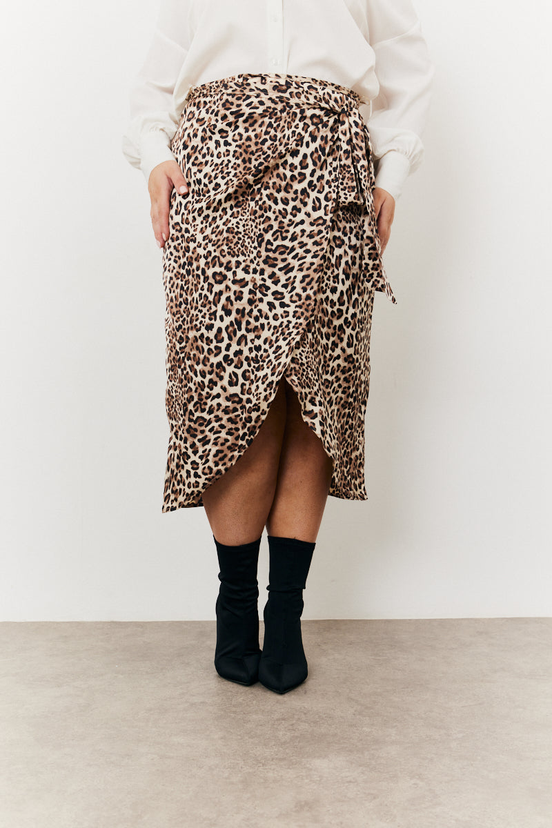 Leopard Wrap Midi